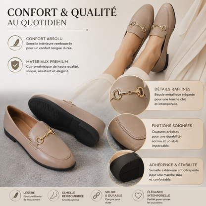 Mocassin Rétro en Cuir
