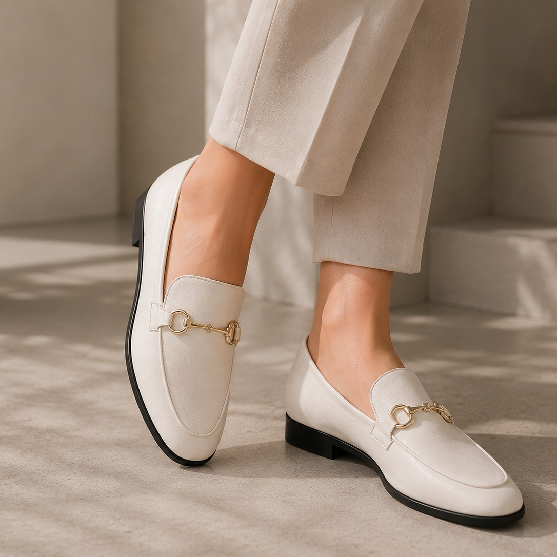 Mocassin Rétro en Cuir