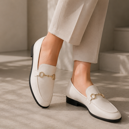 Mocassin Rétro en Cuir
