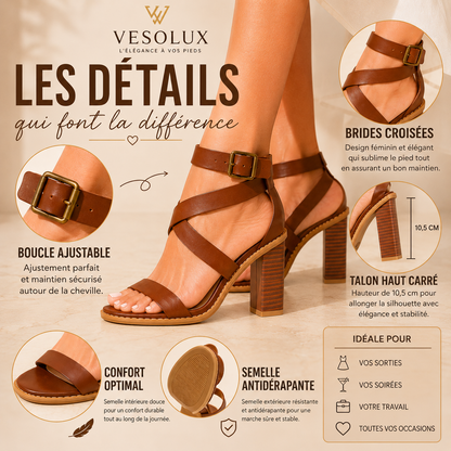 Sandales à talons épais