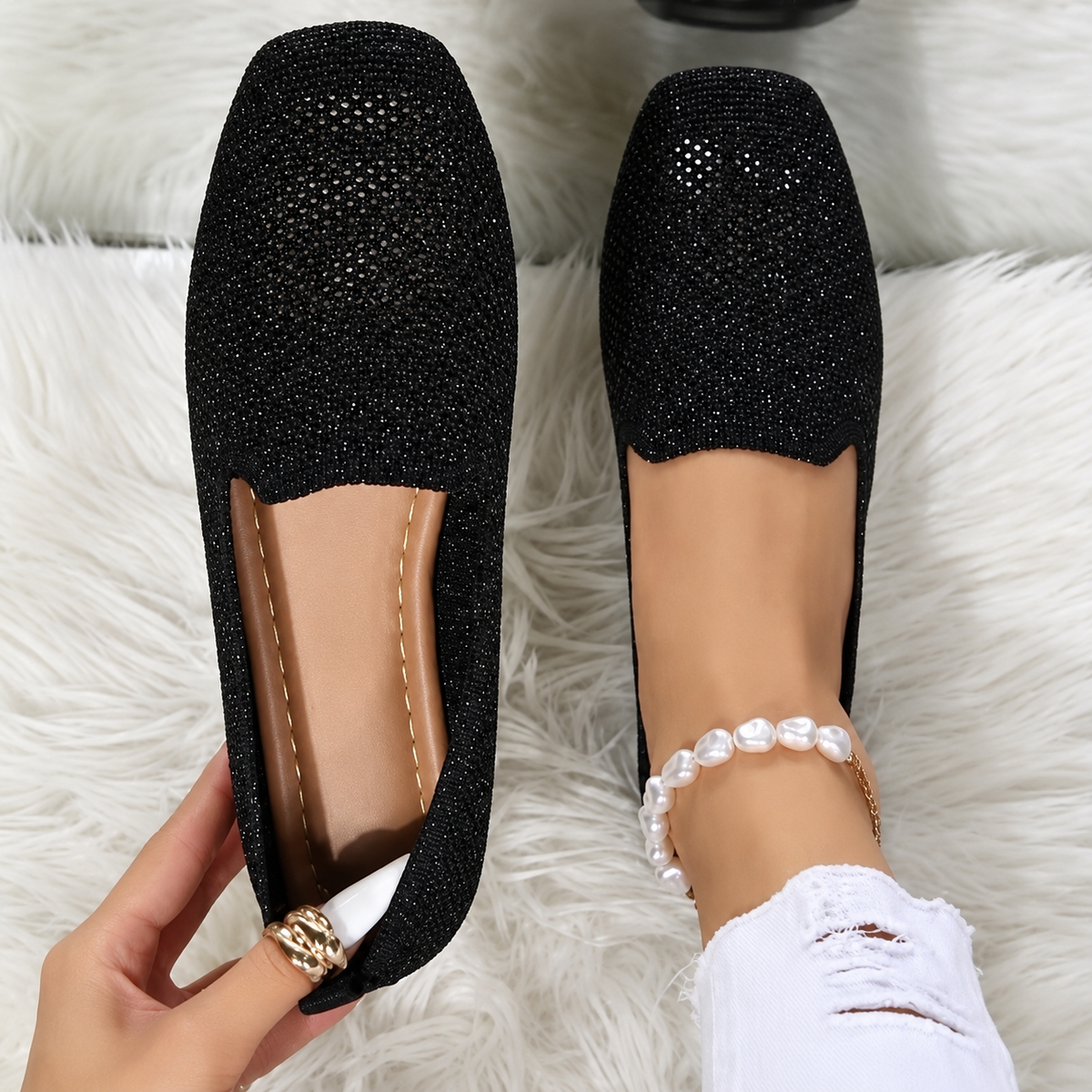 Ballerines en Maille