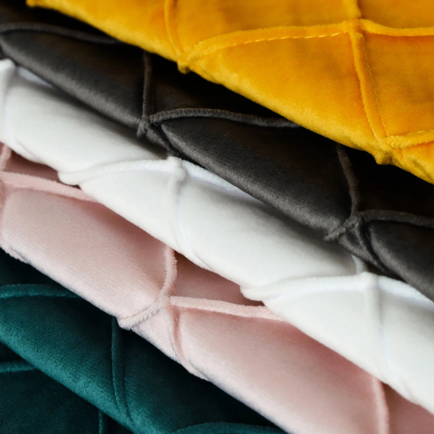 Housse de coussin géométrique en velours