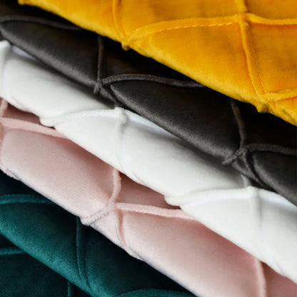 Housse de coussin géométrique en velours