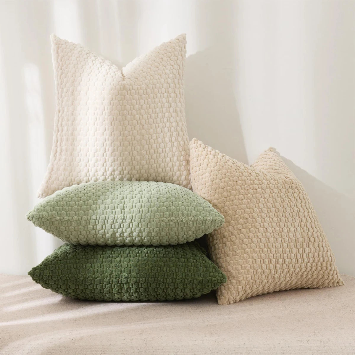 Housse de coussin Boho doux