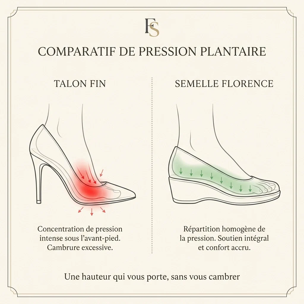 Sandales Compensées à Fleurs